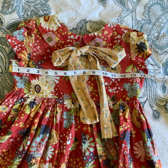 Fleur + Dot Peter Pan Collar Floral Handsewn Dress - Picture 5 of 10